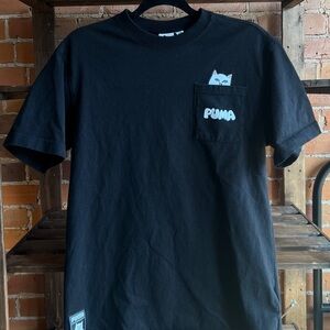 Puma x Ripndip Black Cat Pocket Tee Size Small